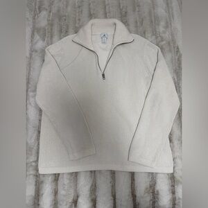 H&M Men's Off-White Zip-Up Sweater